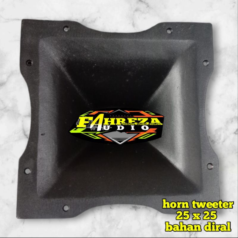 HORN TWEETER 25x25,horn tweeter bahan diral aluminium,horn tweeter drat