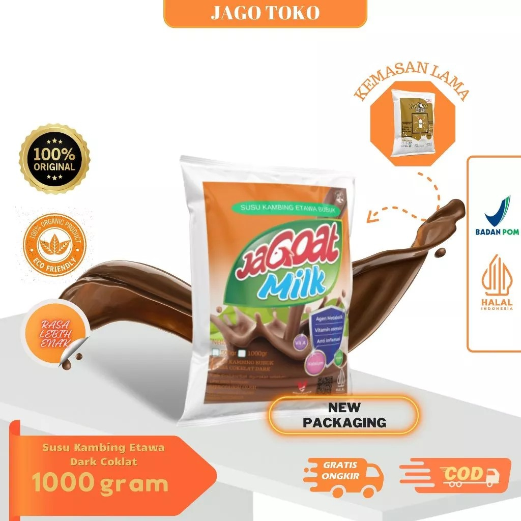 

Susu Kambing etawa Coklat 1kg JagoatMilk