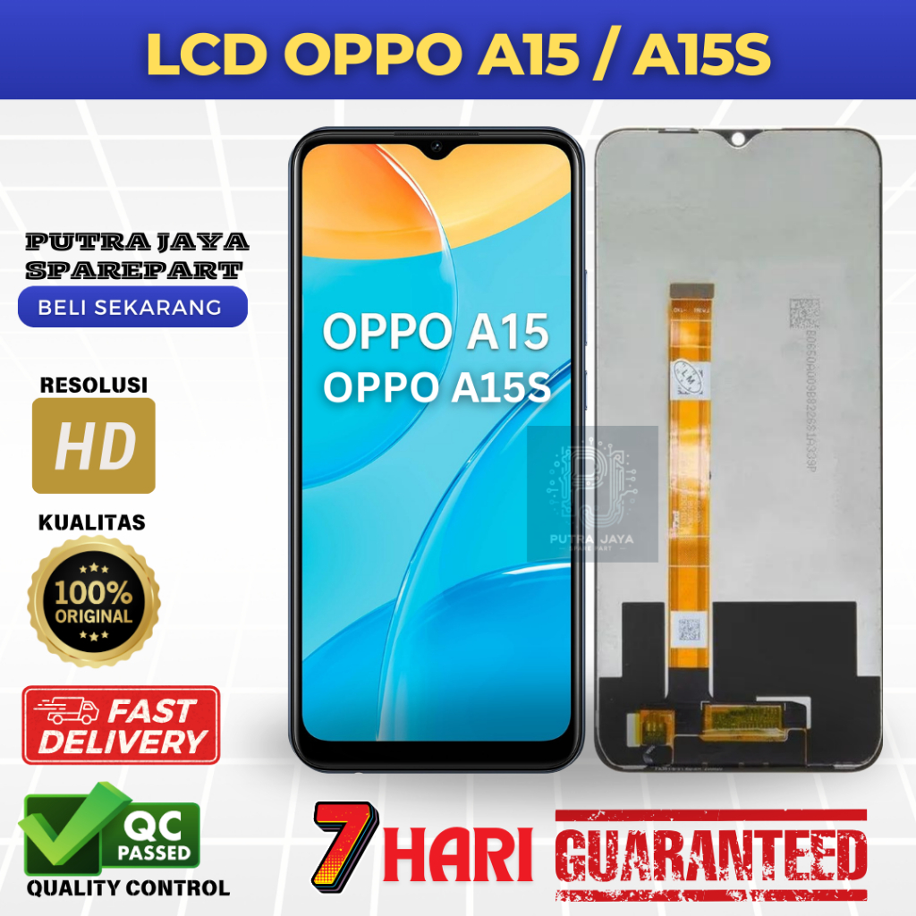 LCD TOUCHSCREEN OPPO  A15 CPH2185  / LCD OPPO  A15S CPH2179 ORIGINAL