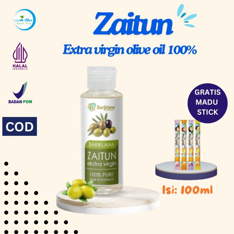 

[COD+GRATIS MADU STICK] Minyak Zaitun extra virgine olive oil bariklana | murni 100% minyak zaitun