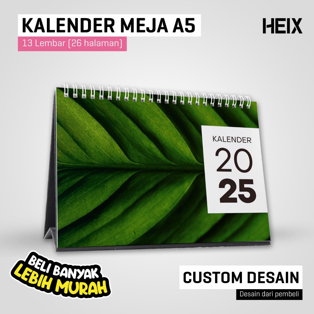 

Kalender Meja A5 13 Lembar - 26 Halaman Calendar Duduk