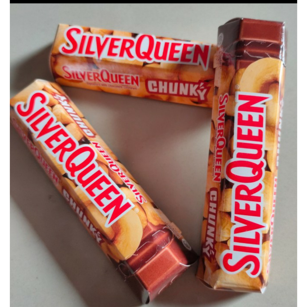 

Cokelat SilverQueen Chunky Bar Kecil 30gr Cashew
