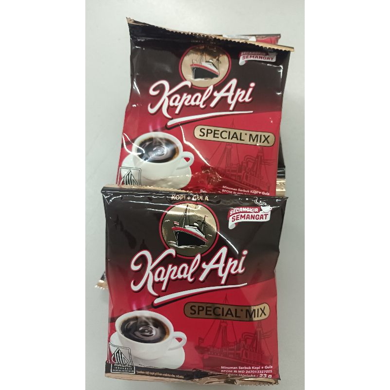 

Kopi Hitam Kapal Api special mix 23gr satu renceng