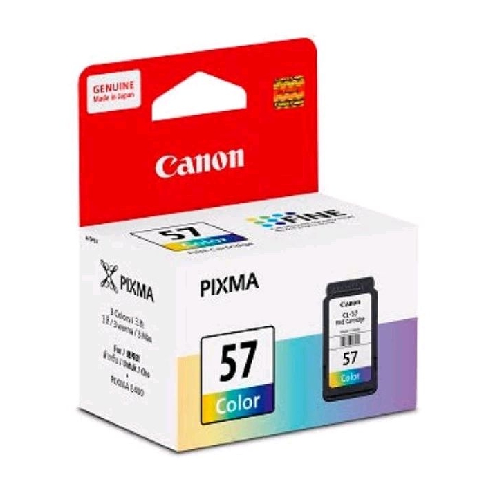 Tinta Cartridge Canon 57 Color Original 100% for E3170, E3177, E400, E410
