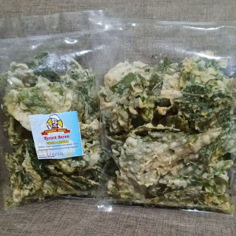 

Keripik Bayam Tepung Mocaf (Bebas Gluten)