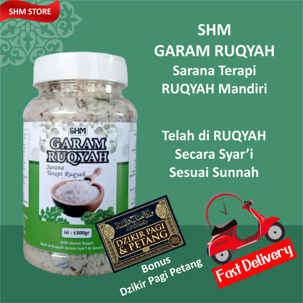 

SHM Garam Ruqyah Bidara 100% Sudah di Ruqyah Secara Syar'i / Ruqyah Rumah / Tempat Usaha / Ali Jaber / An Najah