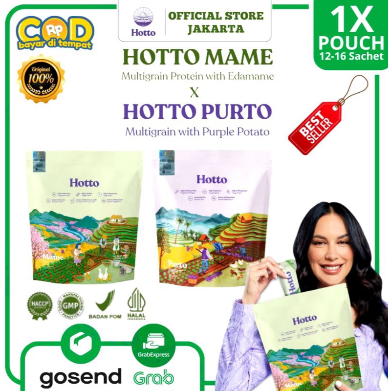 

Hotto Purto/sereal oat sehat/pengganti makan/ubi unggu & mame/original