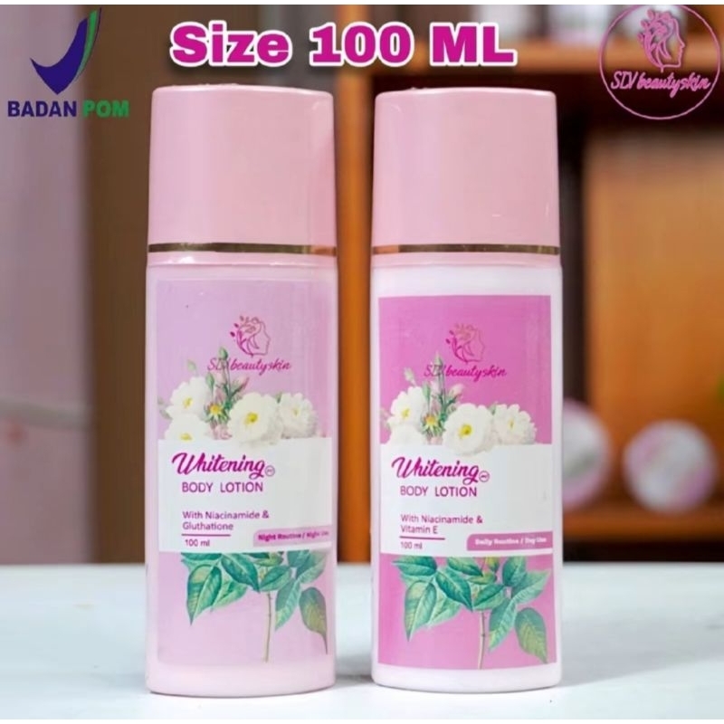 SLV BEAUTYSKIN 100 ML HB SIANG & MALAM Body lotion Whitening | pemutih Glutathione
