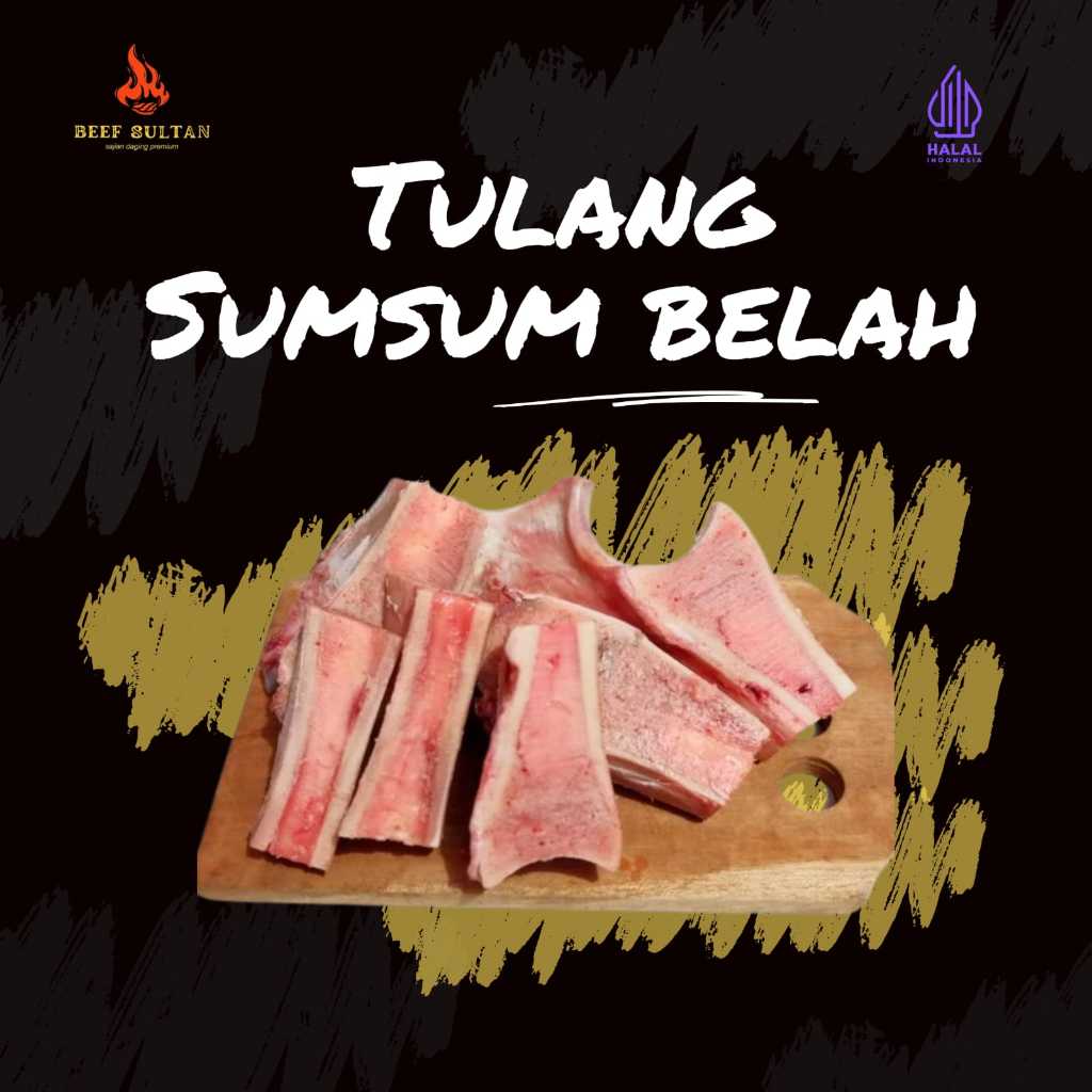 

Tulang Sumsum Sapi Belah Bambu | Sumsum Sapi Import Premium | Sumsum Belah Siap Masak | Beef Bone Marrow | Tulang Kaki Sapi Belah Tengah