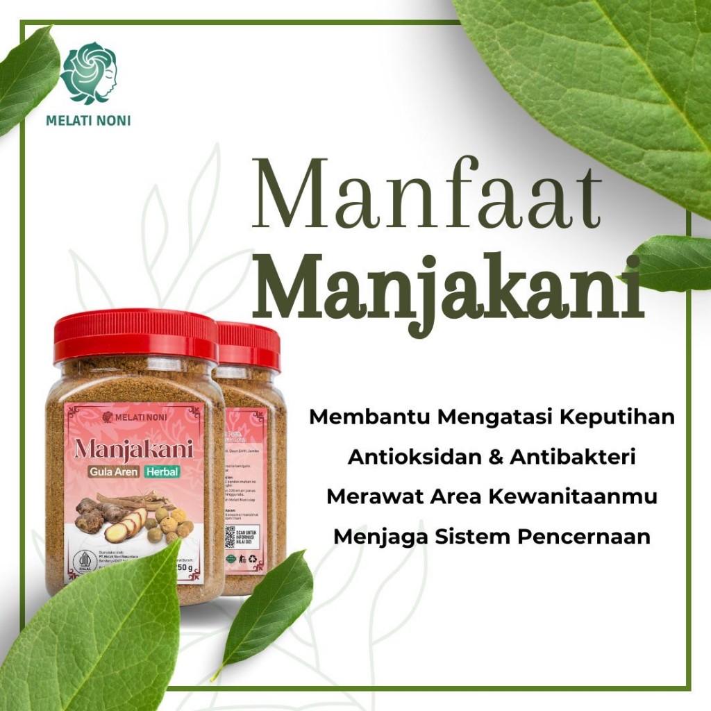 

MANJAKANI Sirih Kunyit Putih Jahe Merah Rapet Jambe Gula Aren Bubuk Herbal Melati Noni Original