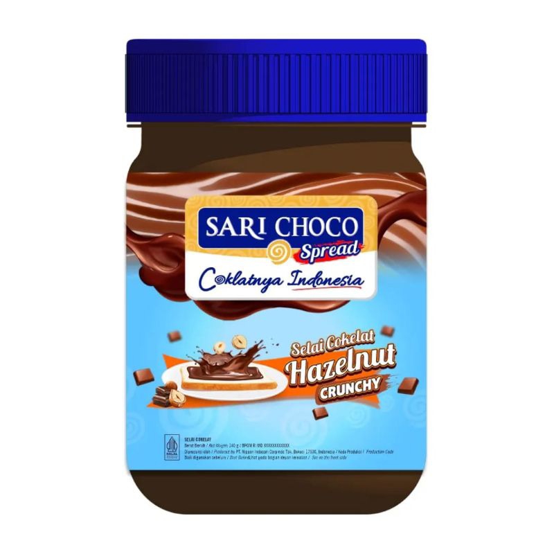 

Sari Choco Coklat pasta/ Selai coklat varian Hazelnut 150gr