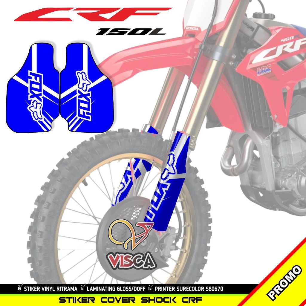 Stiker Cover Shock Honda CRF - Stiker CRF Desain 01