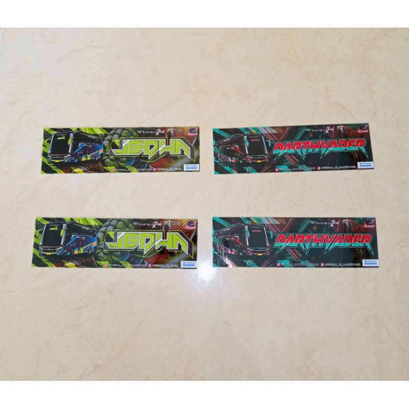 

stiker ori tunggal jaya seri terbaru isi 4 pcs jedha & darthvader