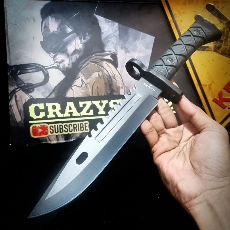 Pisau SURVIVAL Hunting Berburu 1958A / Pisau Survival / Peralatan Survival