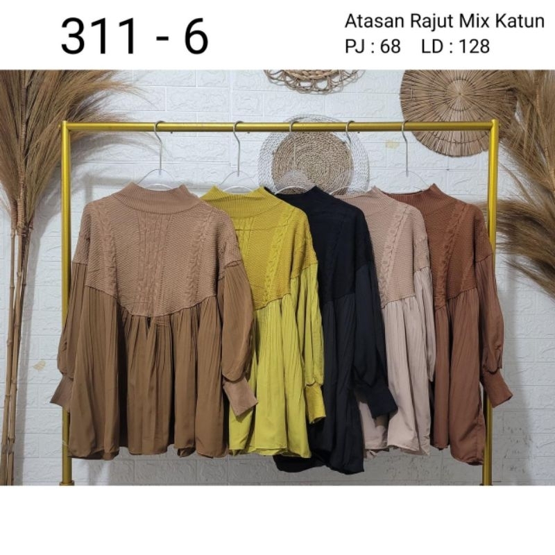blus rajut wanita