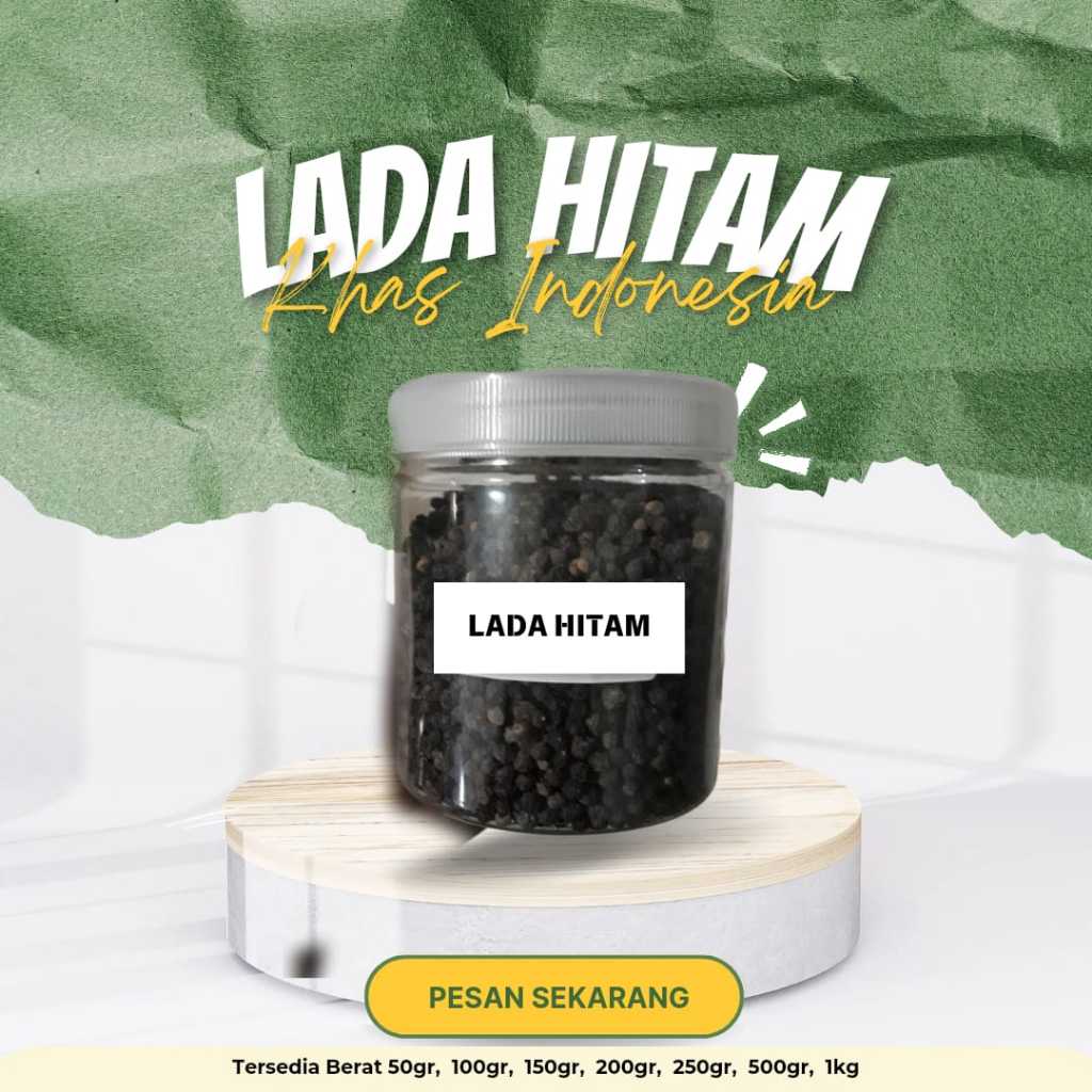 

REMPAH HERBAL ALAMI LADA HITAM KERING