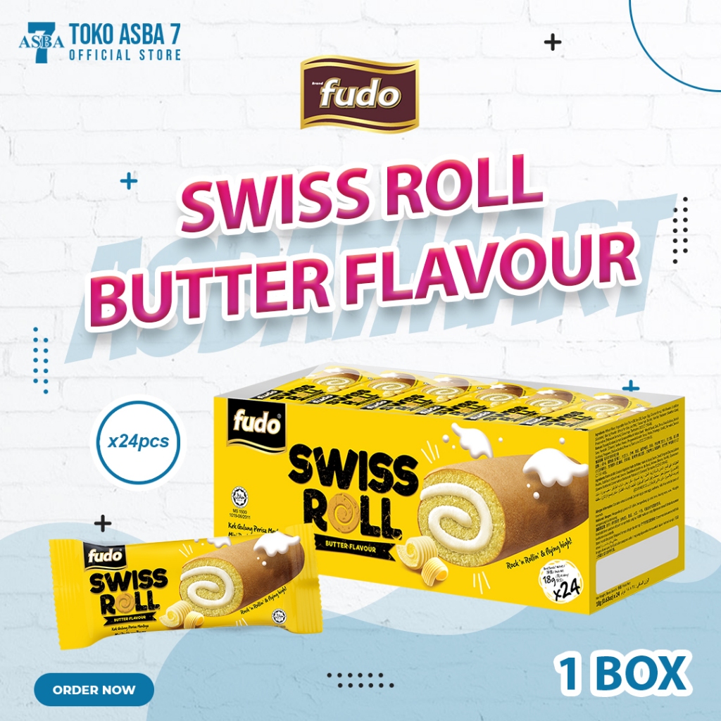 

FUDO SWISS ROLL BUTTER FLAVOUR 1 BOX