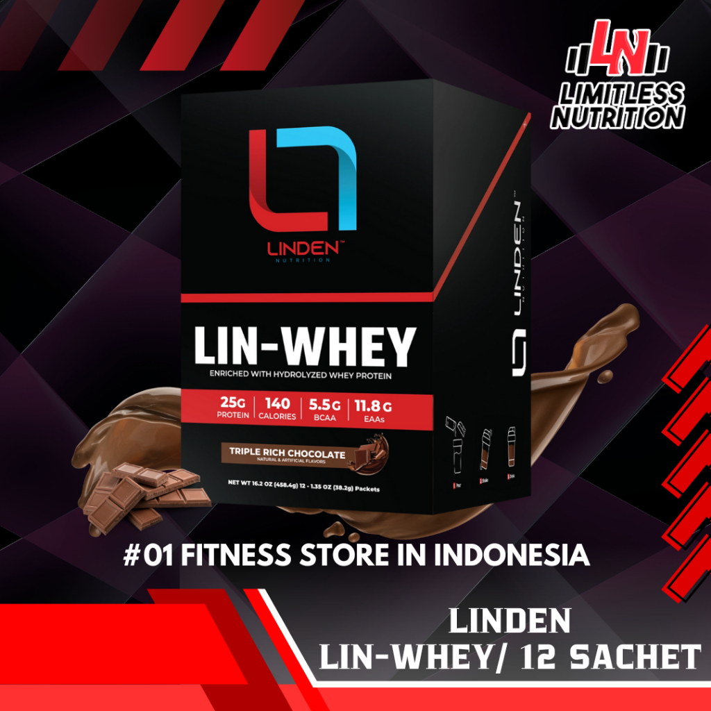 

Linden USA Lin-Whey 12 Sachet Lin Whey Protein Hydrolized Isolate Blend