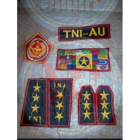 atribut pocil TNI AU per 50 set | atribut anak 50set