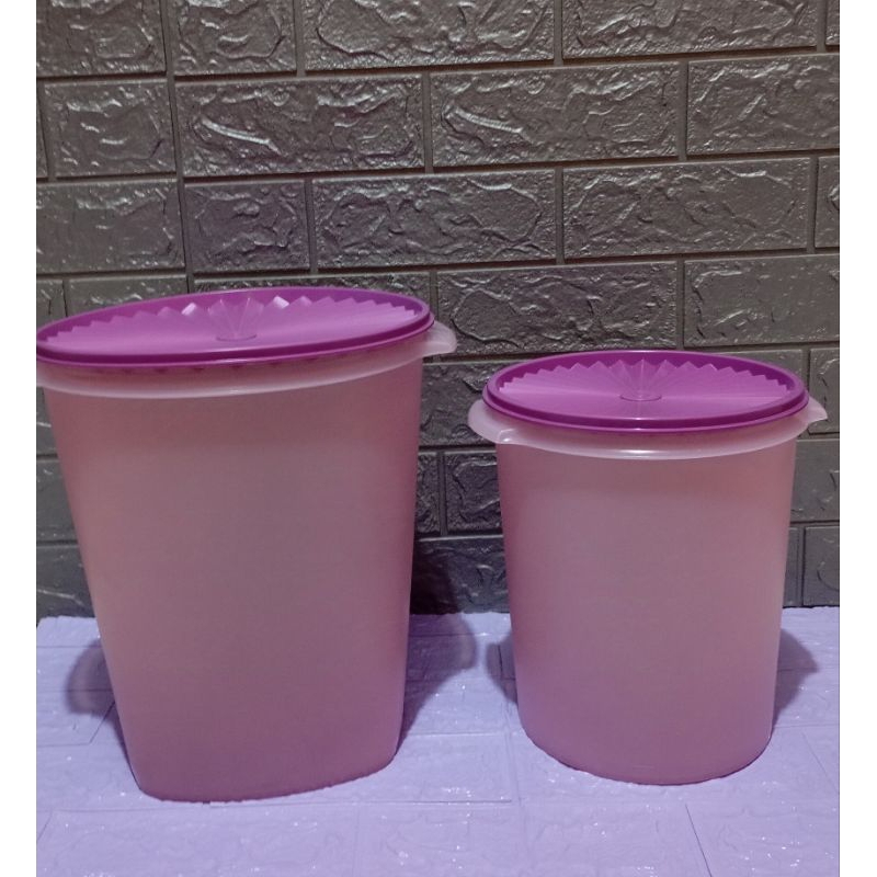 Maxi canister toples kerupuk makanan ringan tupperware jumbo ungu