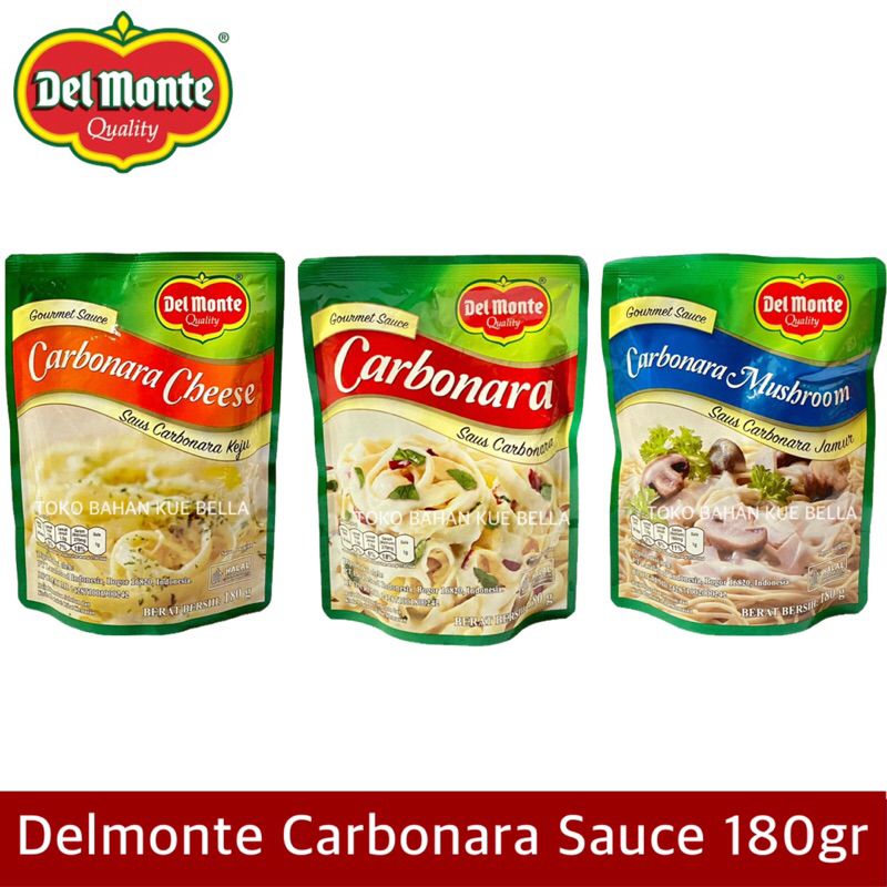 

Delmonte CARBONARA Sauce 180gr (POUCH) Saus Pasta