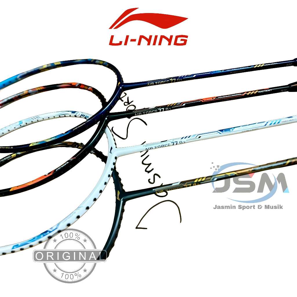 RAKET BADMINTON LINING AIR FORCE 77 G3 ORIGINAL