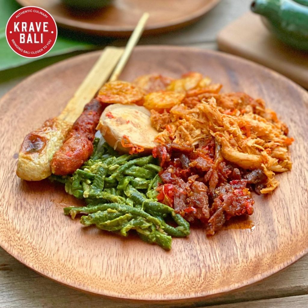 

KRAVE BALI Nasi Ayam Campur Warung Wardani 180 Gram - Makanan Khas Bali Asli