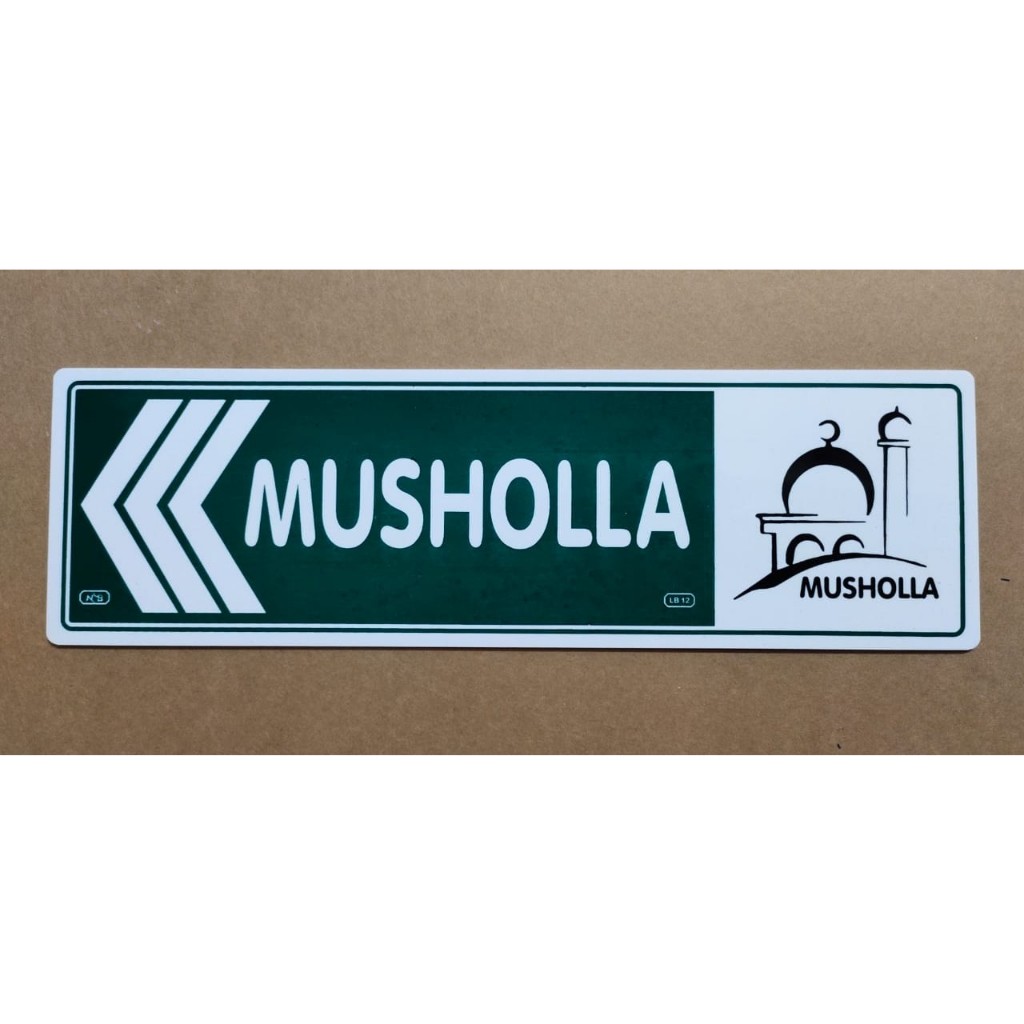 

Sign Label Acrylic/Label Akrilik Besar - Musholla Kiri (9x30cm)