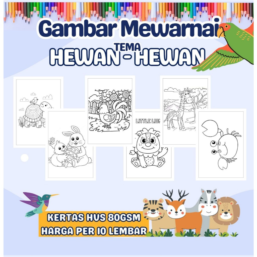 

Kertas Gambar Mewarnai Murah - Anak Anak 2 TK SD PAUD Remaja - Kertas HVS A4 A5 80 GSM - Bukan Buku Gambar Hanya Sketsa Per Lembar