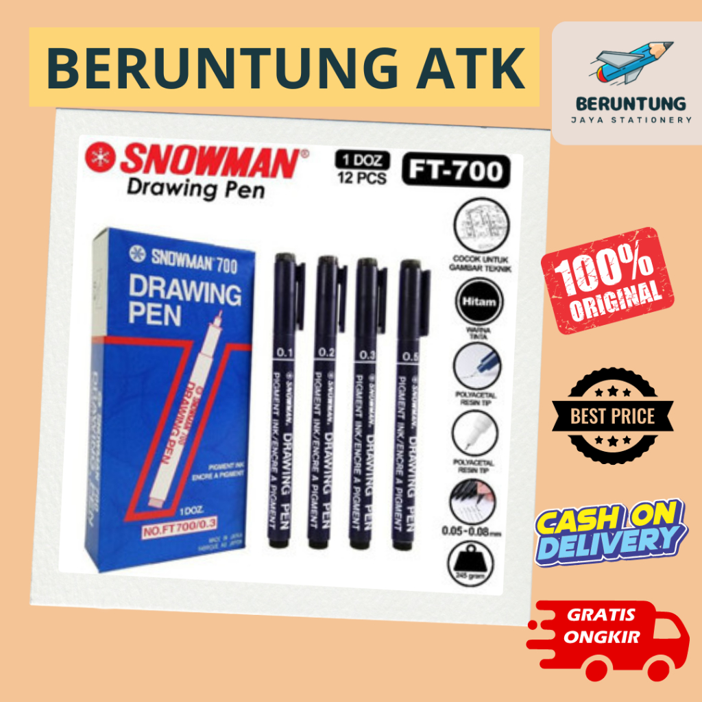

Drawing Pen Snowman Ukuran 0.1Mm-0.8Mm
