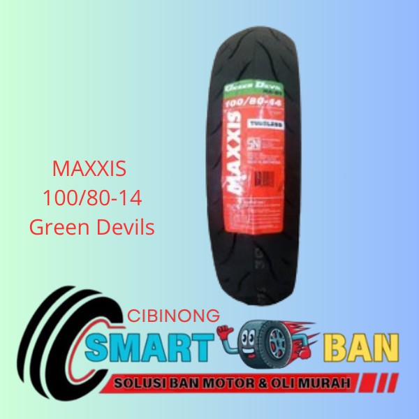 Ban Belakang Maxxis Green Devil Motor Vario 110cc 100/80 Ring 14 Tubelles