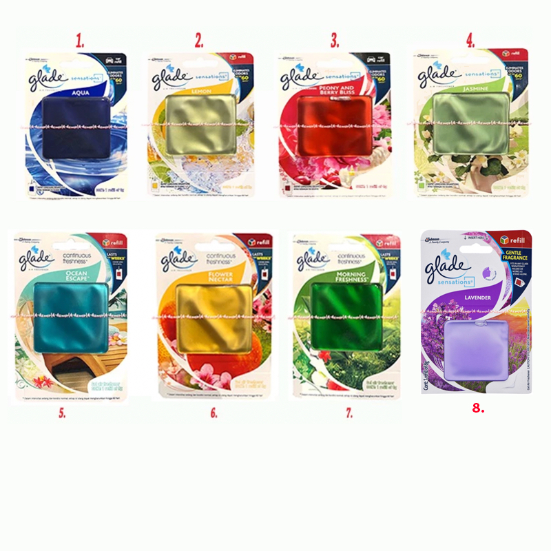 Glade Flower Nectar Sensation Eliminates Odor 60Days Refill Isi Ulang Parfum Gantung Pewangi Ruangan