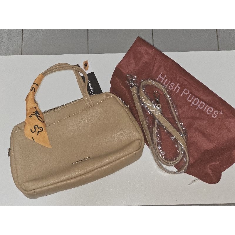 Tas Hush Puppies Topaz Satchel Camel