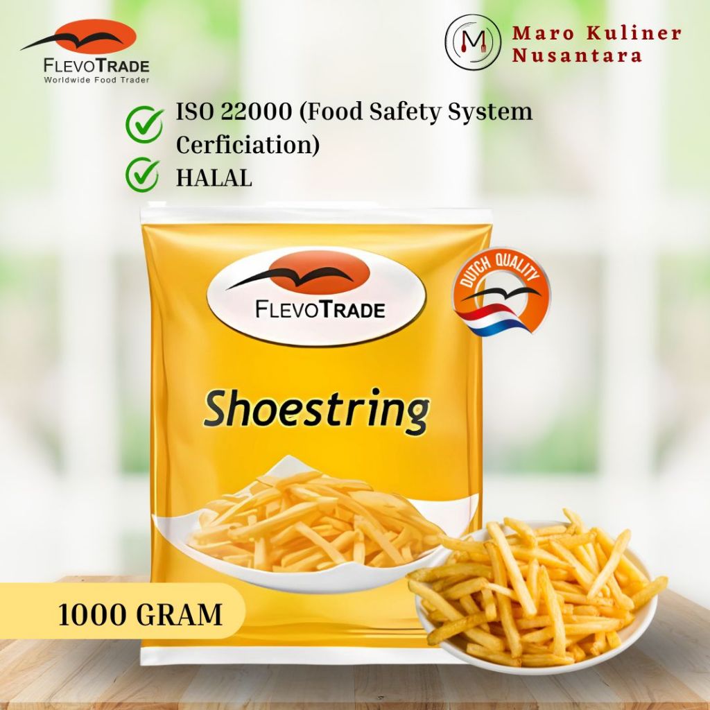 

FlevoTrade French Fries - Kentang Goreng Berkualitas Tinggi Varian: Shoestring