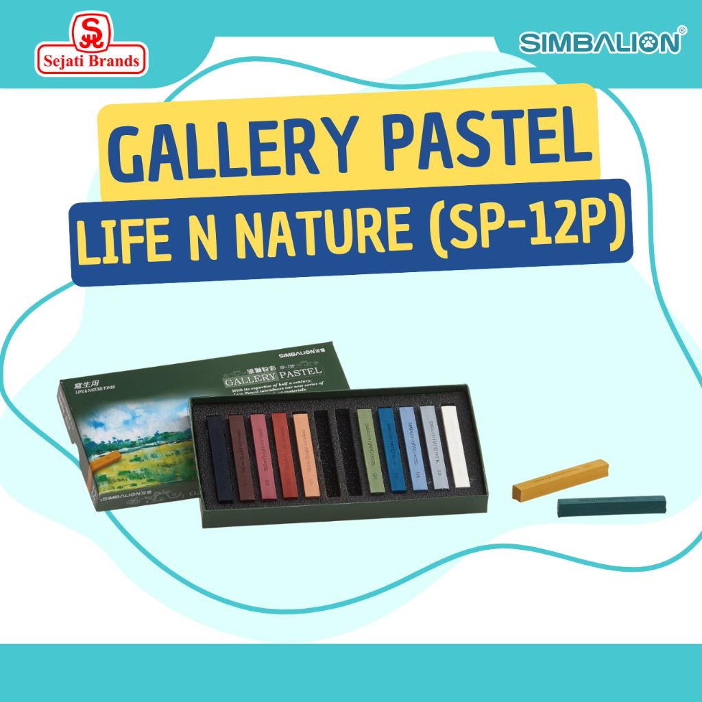 

Simbalion Soft Pastel 12 Colors For Life&Nature Tones SP-12P -1 pack