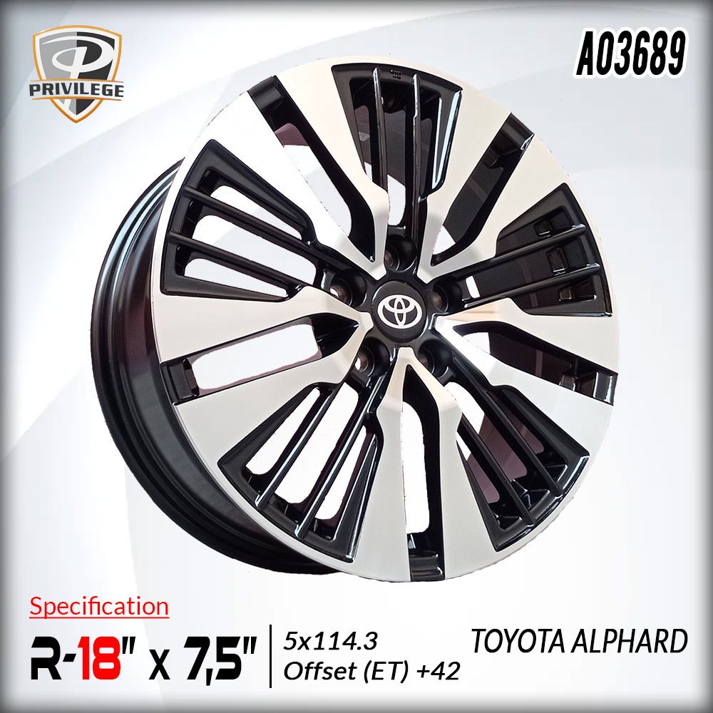 Velg ORI OEM TOYOTA ALPHARD New Ring 18 (AO3689)