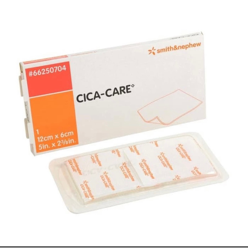 cica care - silikon gel 12cm x 6cm untuk terapi keloid / luka / pasca operasi