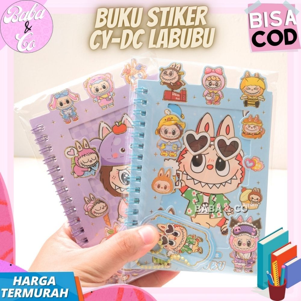 

BUKU STIKER LABUBU CY-DC BUKU MEMO STICKER LABUBU LUCU UNIK STIKER LABEL LABUBU BOOK COVER
