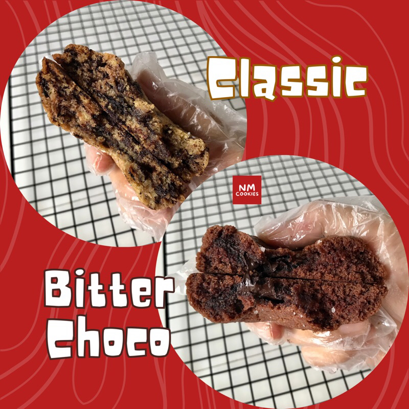 

Mix 3 Bitter Choco 2 Classic Soft Cookie - NM Cookies