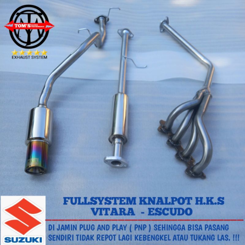 FULLSYTEM KNALPOT SUZUKI VITARA_ ESCUDO