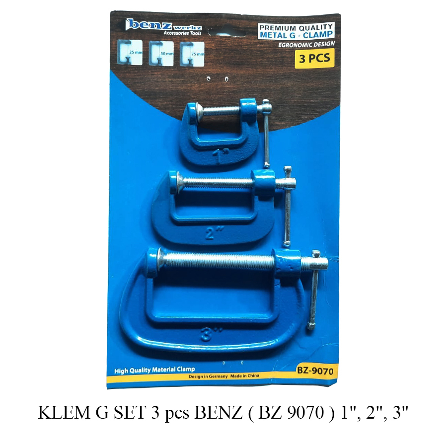 Catok Clamp C - Klem G / Klem C 1" 2" 3" 4" 5" 6 Inch Klem Ragum Penjepit Kayu Besi Meja.