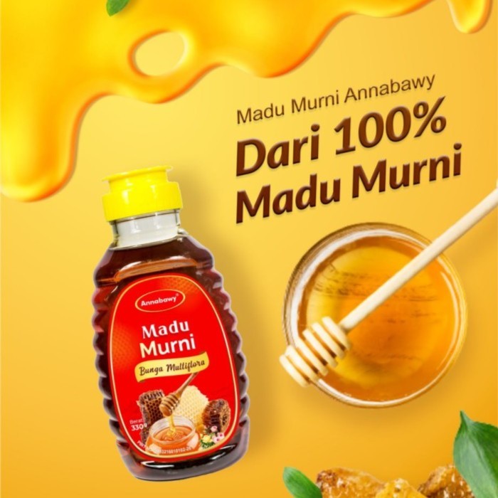 

BUNGA MULTIFLORA | Madu Murni Annabawy 350GR 150GR Madu Manis Madu Asli