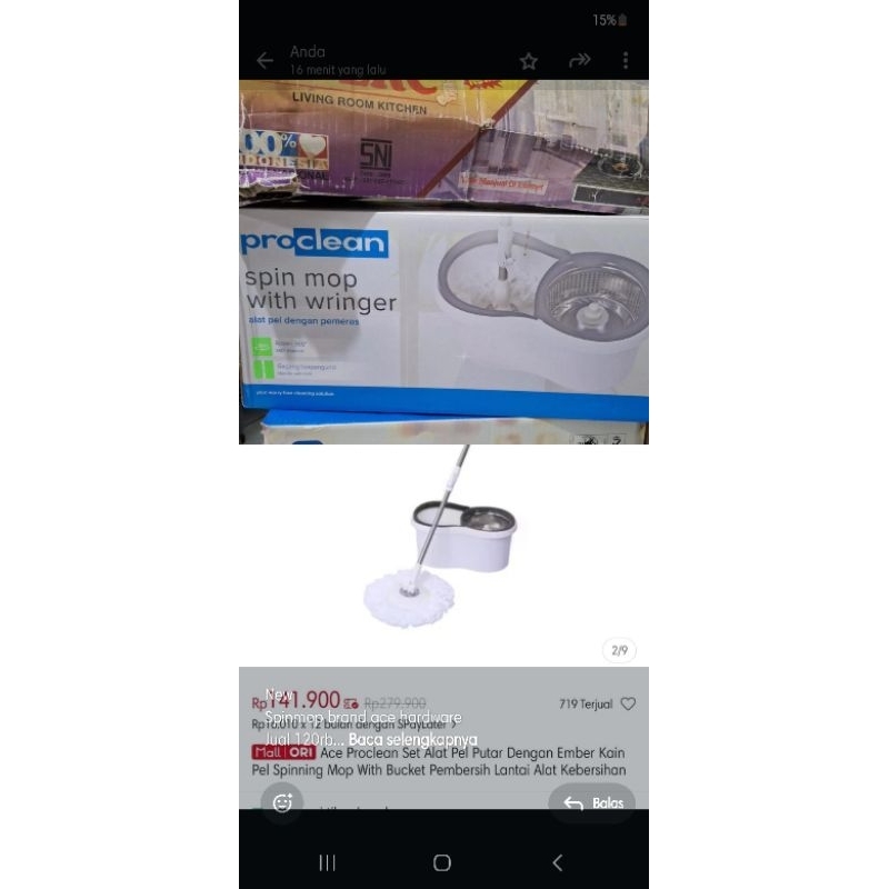 spin mop (pel lantai) ace hardware