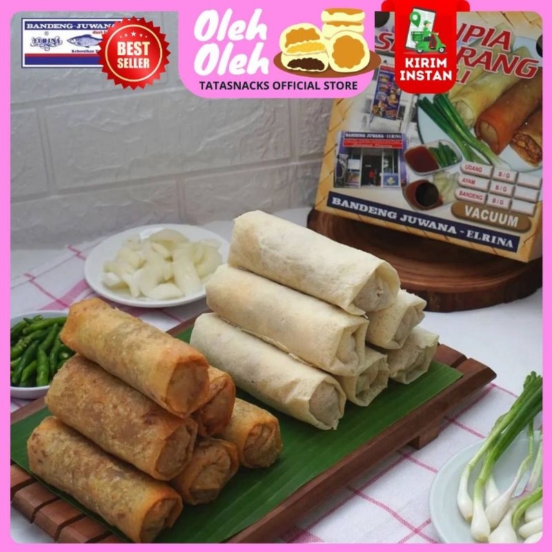 

Lumpia Elrina Semarang Besar / Lumpia Isi Ayam Udang Khas Semarang / Lumpia Semarang Elrina