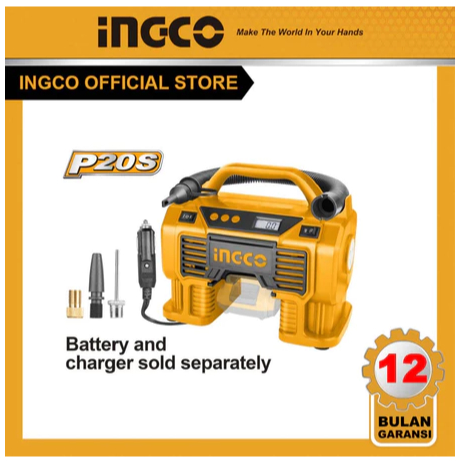 KOMPRESOR ANGIN CORDLESS MINI POMPA BAN 160PSI INGCO CACLI2002