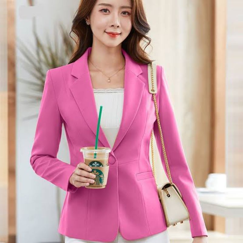 jas blazer semi Korea wanita terbaru