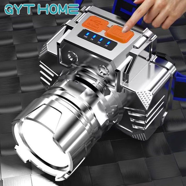 Senter kepala RTL Senter Kepala Super Terang Usb Led Senter Tempel Kepala Lampu Led Cerdas