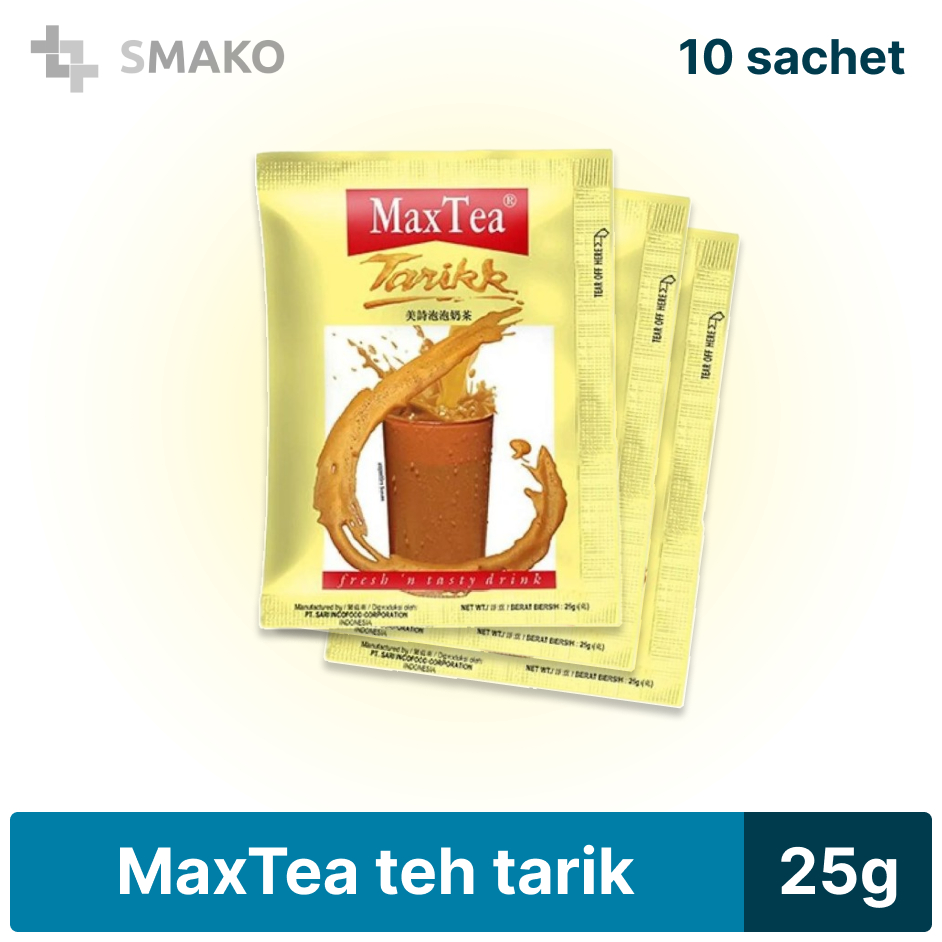 

MaxTea teh tarik RENCENG isi 10 bungkus@25g
