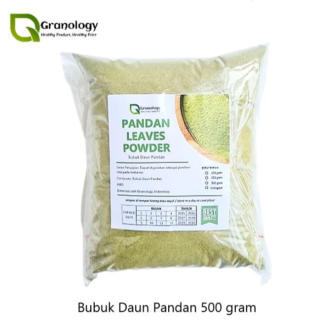 

Bubuk Daun Pandan / Pandan Leaves Powder (500 gram) by Granology