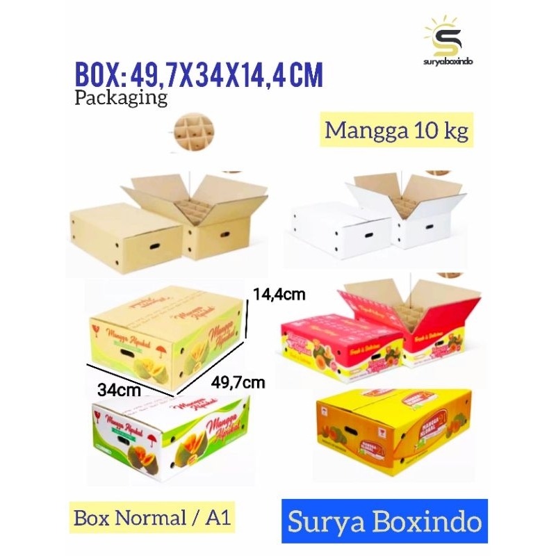 

Box Mangga Alpukat isi 24 Buah {10 Kg} Set sekat /Buah/Mangga